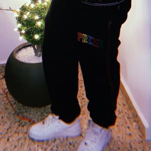 Supreme Big Stitch SweatPant Black